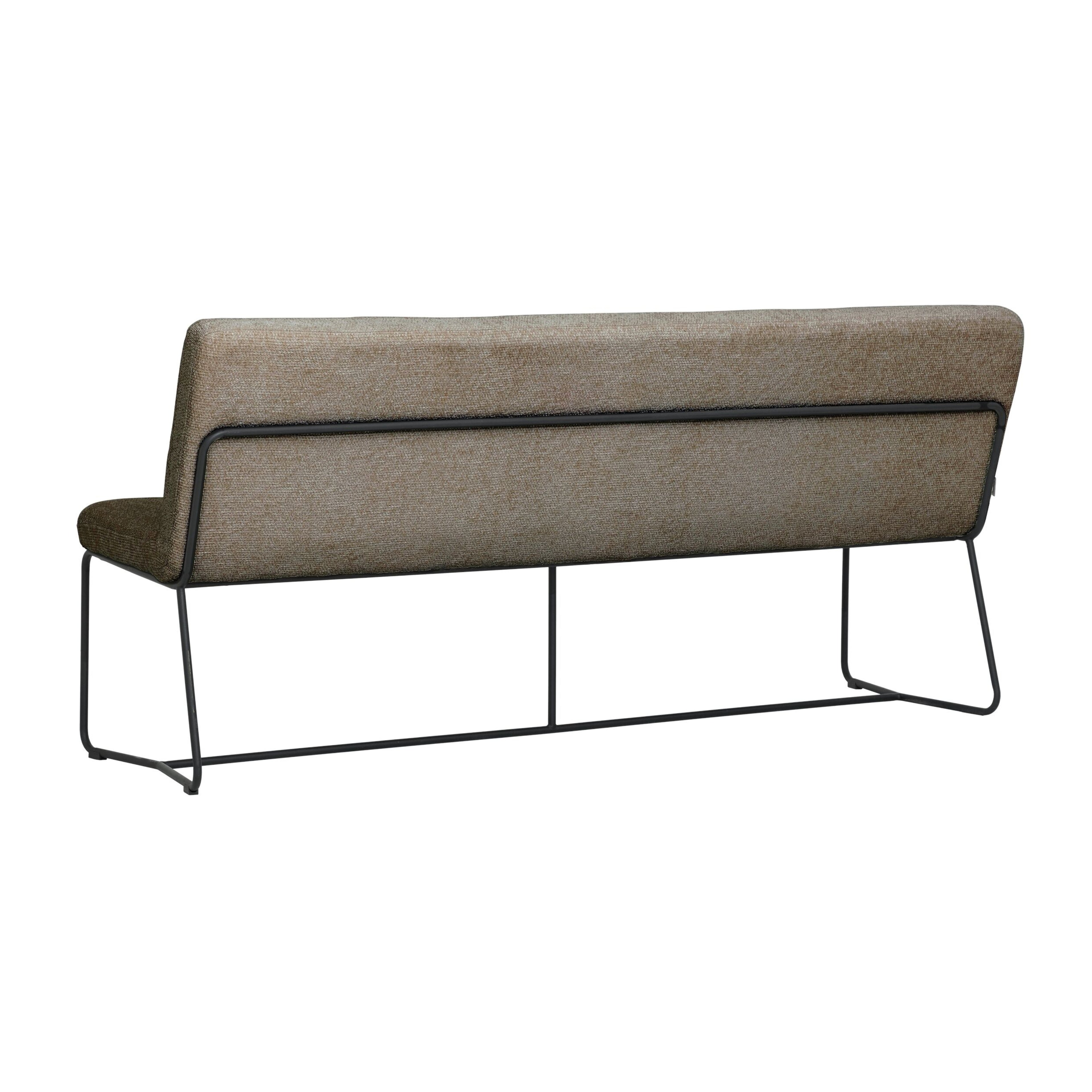 livinglovely.nl - Must Living Eetkamerbank Zola Glossy Bruin 190cm - Eetkamerbank - Must Living - livinglovely.nl