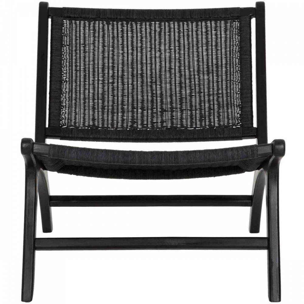 livinglovely.nl - Must Living Fauteuil Lazy Loom Zwart - Fauteuil - Must Living - livinglovely.nl