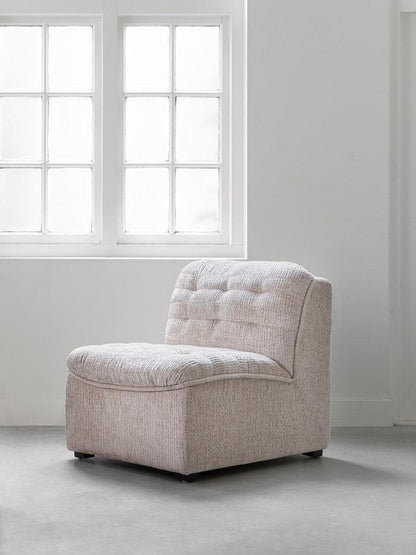 livinglovely.nl - Must Living Fauteuil Liberty Glamour Naturel - Fauteuil - Must Living - livinglovely.nl