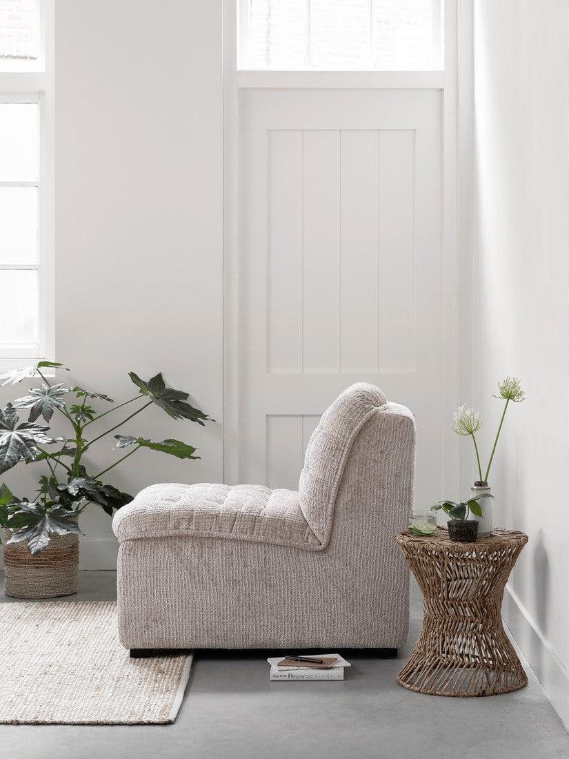 livinglovely.nl - Must Living Fauteuil Liberty Glamour Naturel - Fauteuil - Must Living - livinglovely.nl