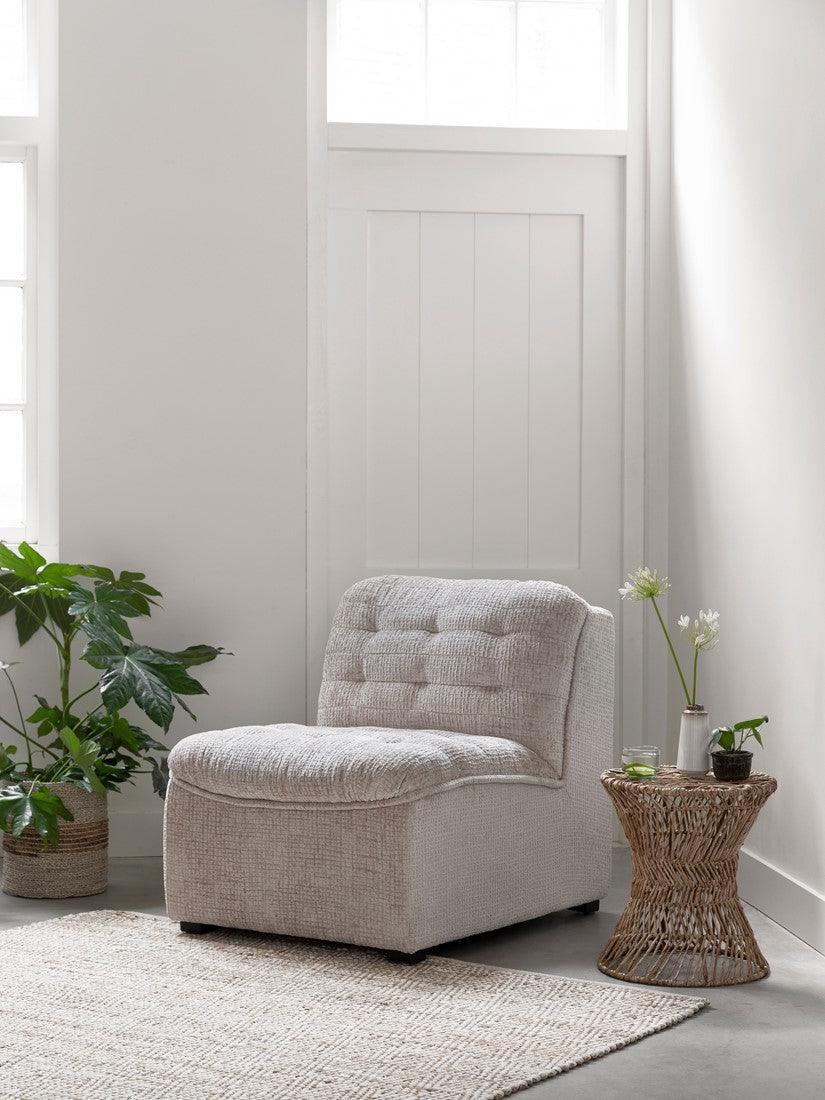 livinglovely.nl - Must Living Fauteuil Liberty Glamour Naturel - Fauteuil - Must Living - livinglovely.nl