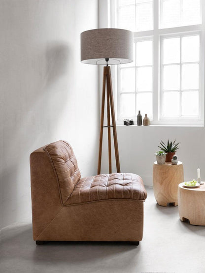 livinglovely.nl - Must Living Fauteuil Liberty Leer Cognac - Fauteuil - Must Living - livinglovely.nl