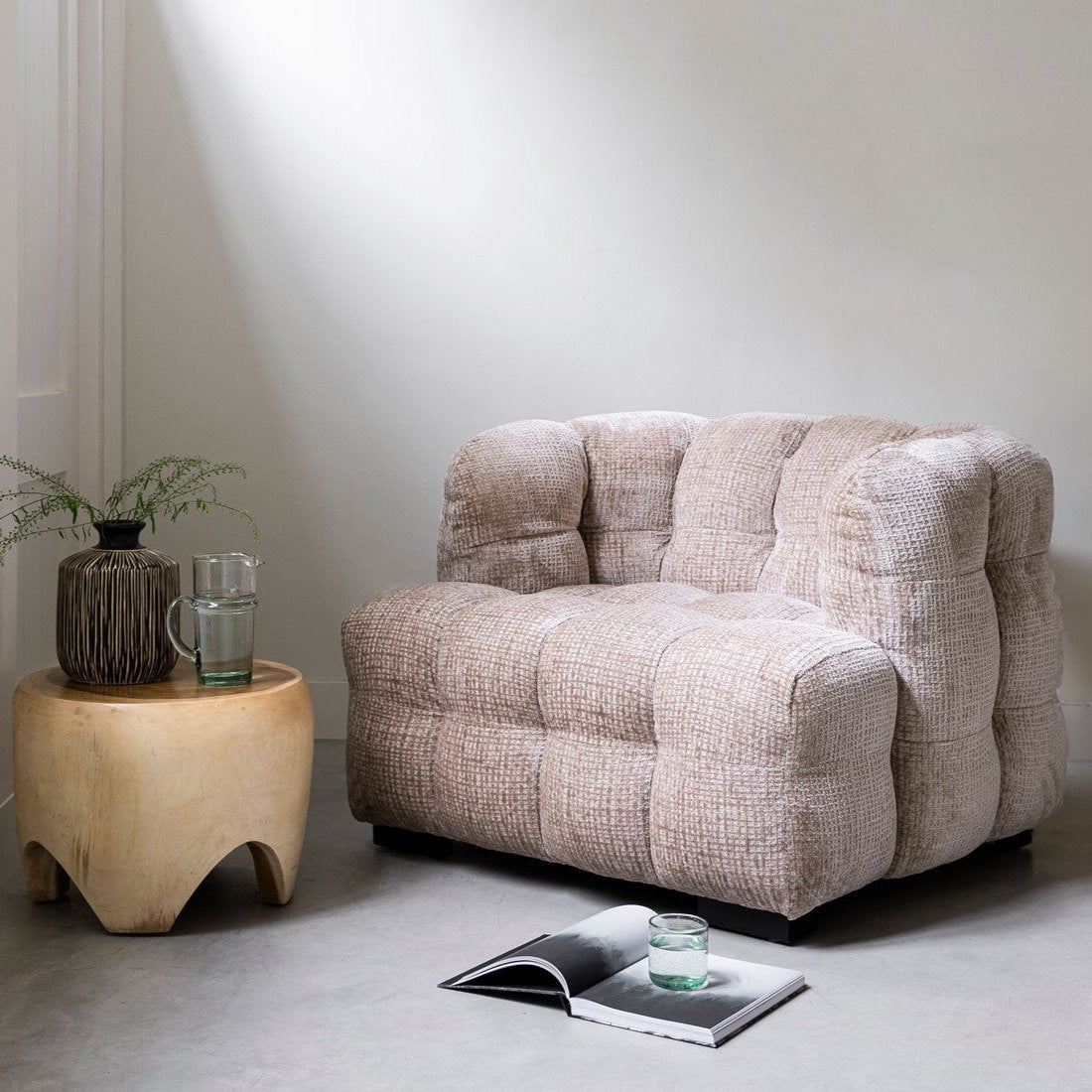 livinglovely.nl - Must Living Fauteuil Mars Zand - Fauteuil - Must Living - livinglovely.nl