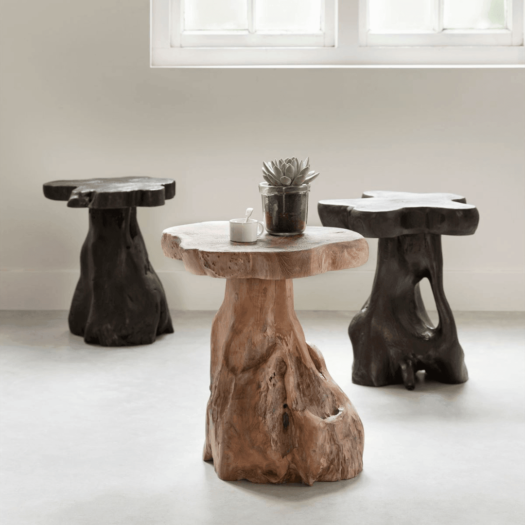 livinglovely.nl - Must Living Krukje Mushroom Bruin - Bijzettafel - Must Living - livinglovely.nl