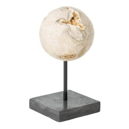 livinglovely.nl - Must Living Object Ball Cheese Stone Marmer Creme/Zwart - Ornament - Must Living - livinglovely.nl