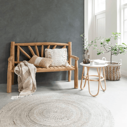 livinglovely.nl - Must Living Vloerkleed Sterling Beige Ø200 cm - Vloerkleed - Must Living - livinglovely.nl