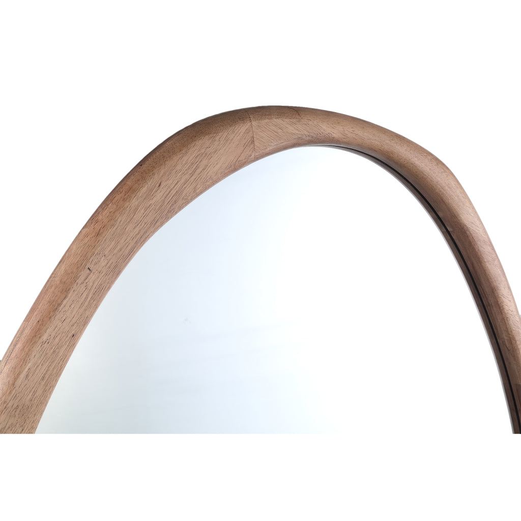 livinglovely.nl - Neelix Natural rubberwood organic spiegel M PTMD - Spiegel - PTMD - livinglovely.nl