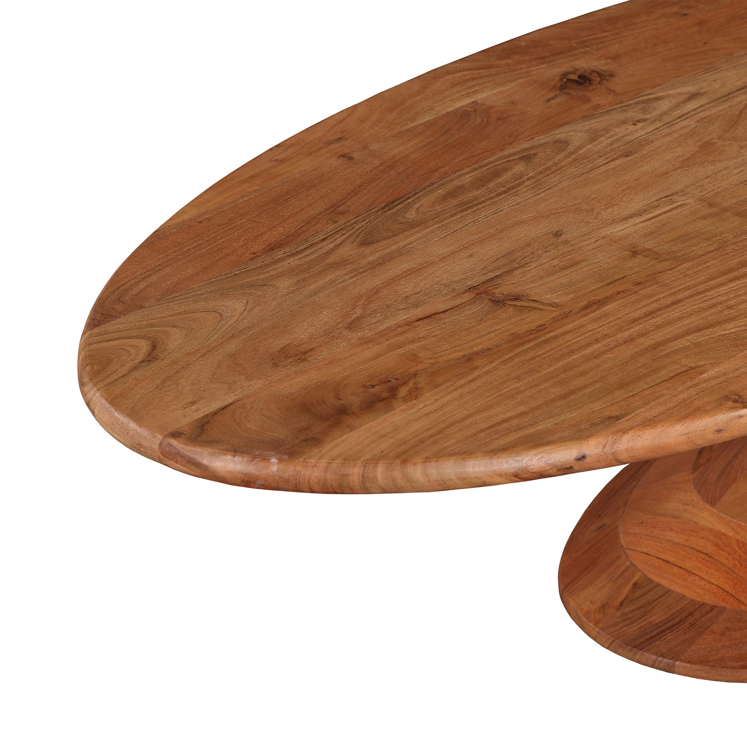 livinglovely.nl - Nemo natural acacia wooden coffee table oval 150cm PTMD - Salontafel - PTMD - livinglovely.nl