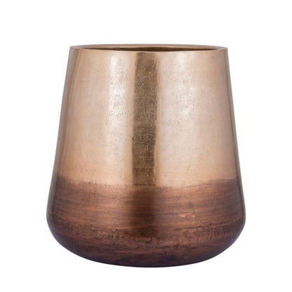 livinglovely.nl - Nouska Gold aluminum pot with copper bottom L PTMD - Pot - PTMD - livinglovely.nl