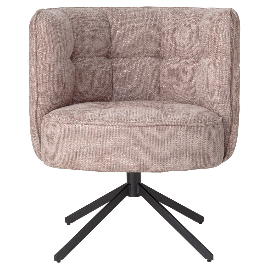 livinglovely.nl - Odin Pink diningchair legacy 14 flamingo black leg PTMD - Eetkamerstoel - PTMD - livinglovely.nl