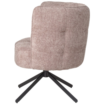 livinglovely.nl - Odin Pink diningchair legacy 14 flamingo black leg PTMD - Eetkamerstoel - PTMD - livinglovely.nl