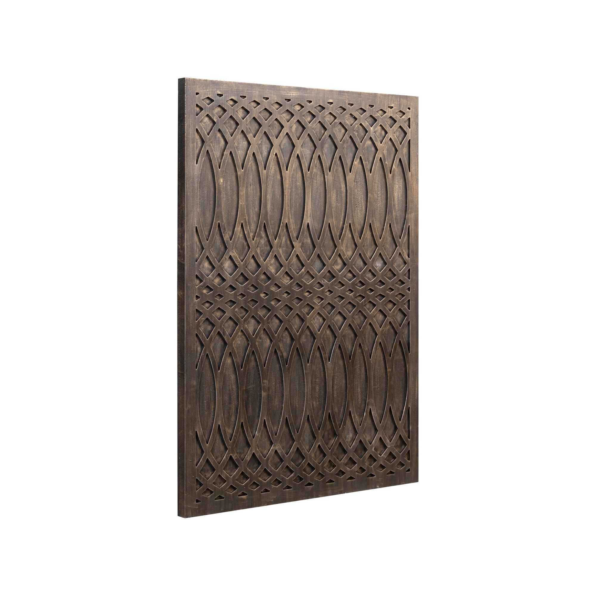 livinglovely.nl - Osher Grey MDF Wavy Carved Wallpanel Rough S PTMD - Wandpaneel - PTMD - livinglovely.nl