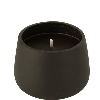 livinglovely.nl - Outdoor Candle Cement Black Medium 31H - Buitenkaars - J-Line - livinglovely.nl