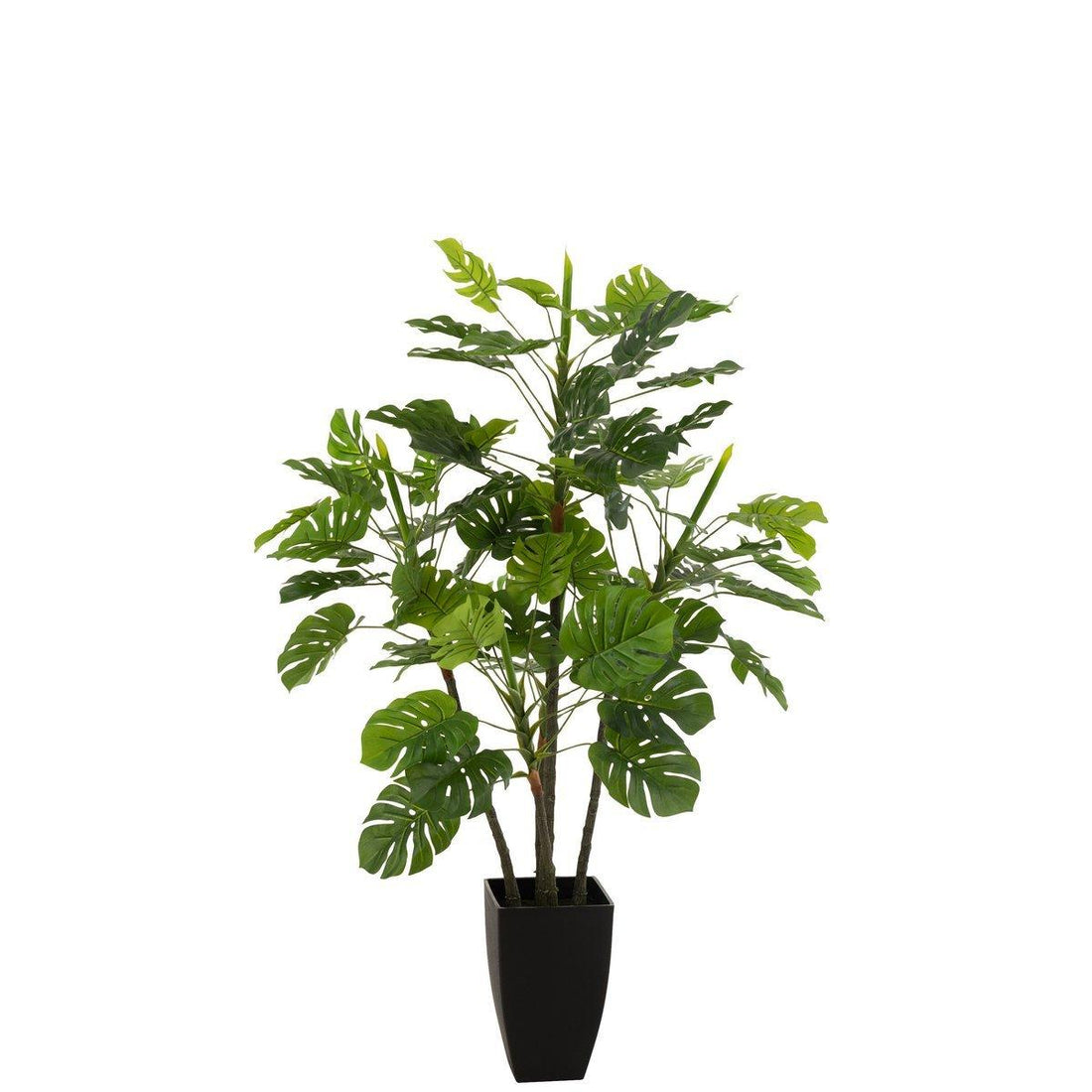 livinglovely.nl - Philodendron In Pot Plastiek Groen Large - Kunstplant - J-Line - livinglovely.nl