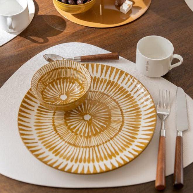 livinglovely.nl - Placemat Stone Pvc White - Placemat - J-Line - livinglovely.nl