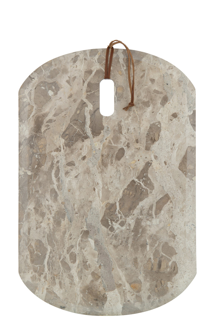 livinglovely.nl - Plank Rechthoek Marmer Beige Small - Snijplank - J-Line - livinglovely.nl