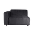 livinglovely.nl - Quinta sofa - arm links - soft velvet - Anthracite PTMD - - PTMD - livinglovely.nl