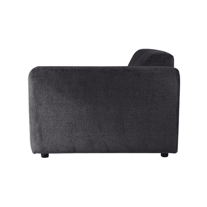 livinglovely.nl - Quinta sofa - arm rechts - soft velvet - anthracite PTMD - - PTMD - livinglovely.nl