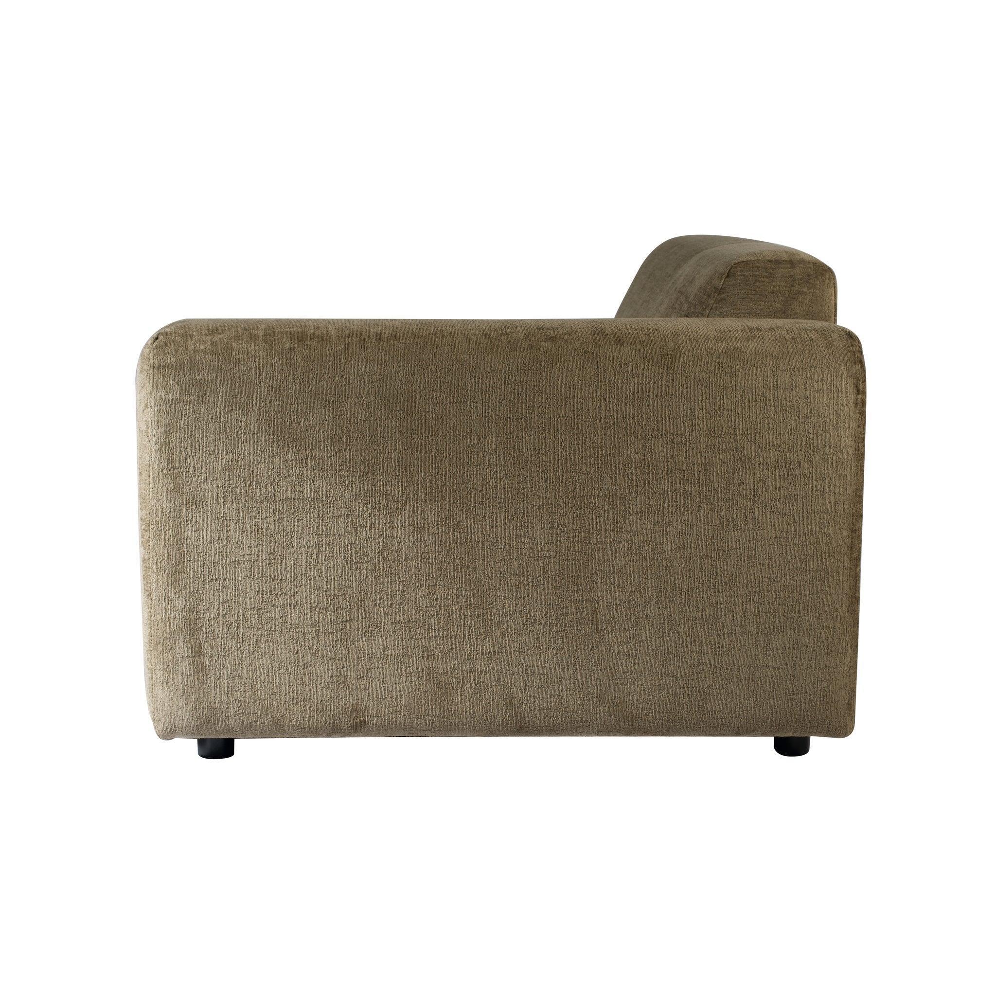 livinglovely.nl - Quinta sofa - arm rechts - soft velvet - Moss Green PTMD - - PTMD - livinglovely.nl