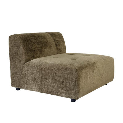 livinglovely.nl - Quinta sofa - element - soft velvet - Moss Green PTMD - - PTMD - livinglovely.nl