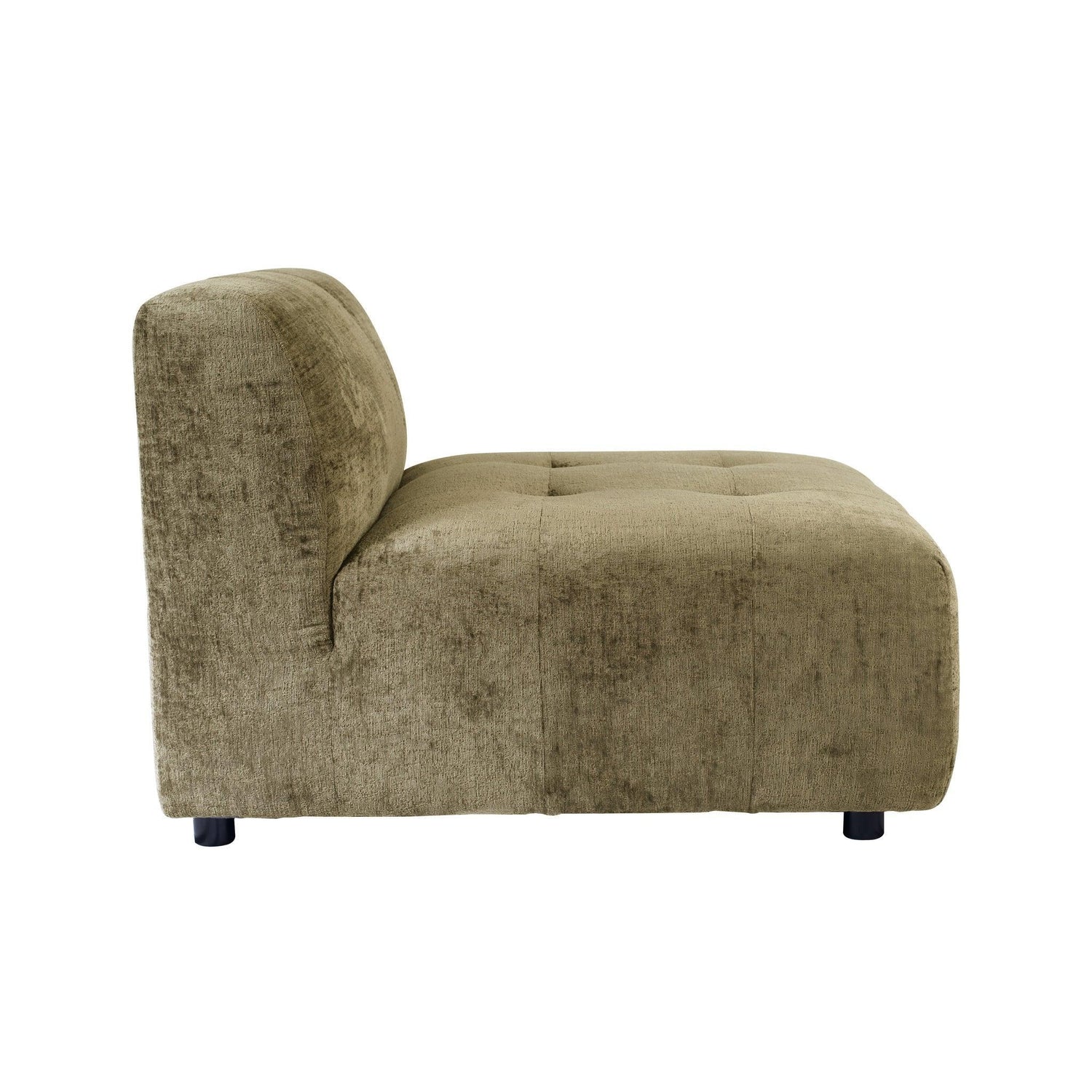 livinglovely.nl - Quinta sofa - element - soft velvet - Moss Green PTMD - - PTMD - livinglovely.nl