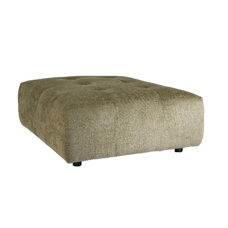 livinglovely.nl - Quinta sofa - Hocker - soft velvet - Moss Green PTMD - - PTMD - livinglovely.nl