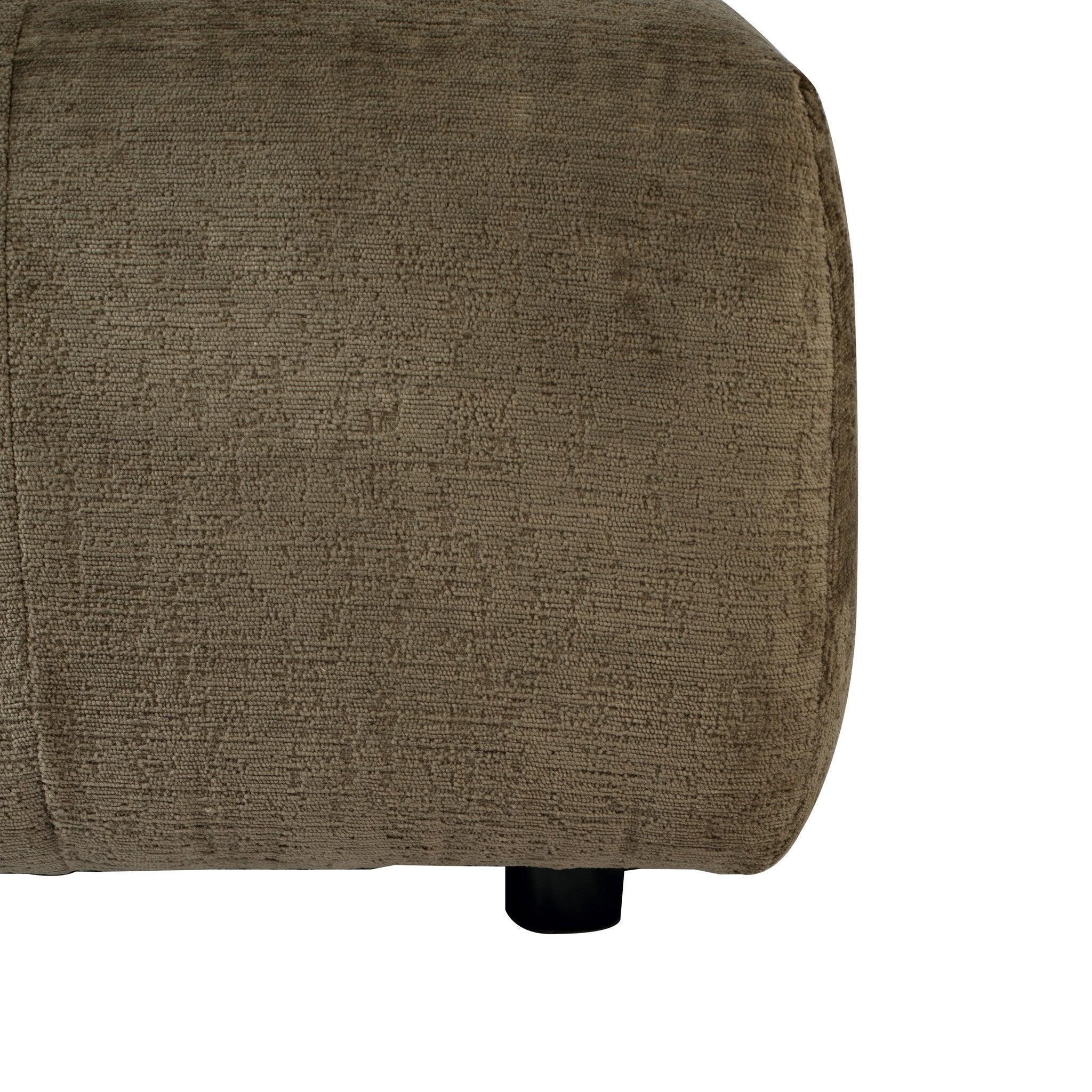 livinglovely.nl - Quinta sofa - Hocker - soft velvet - Moss Green PTMD - - PTMD - livinglovely.nl