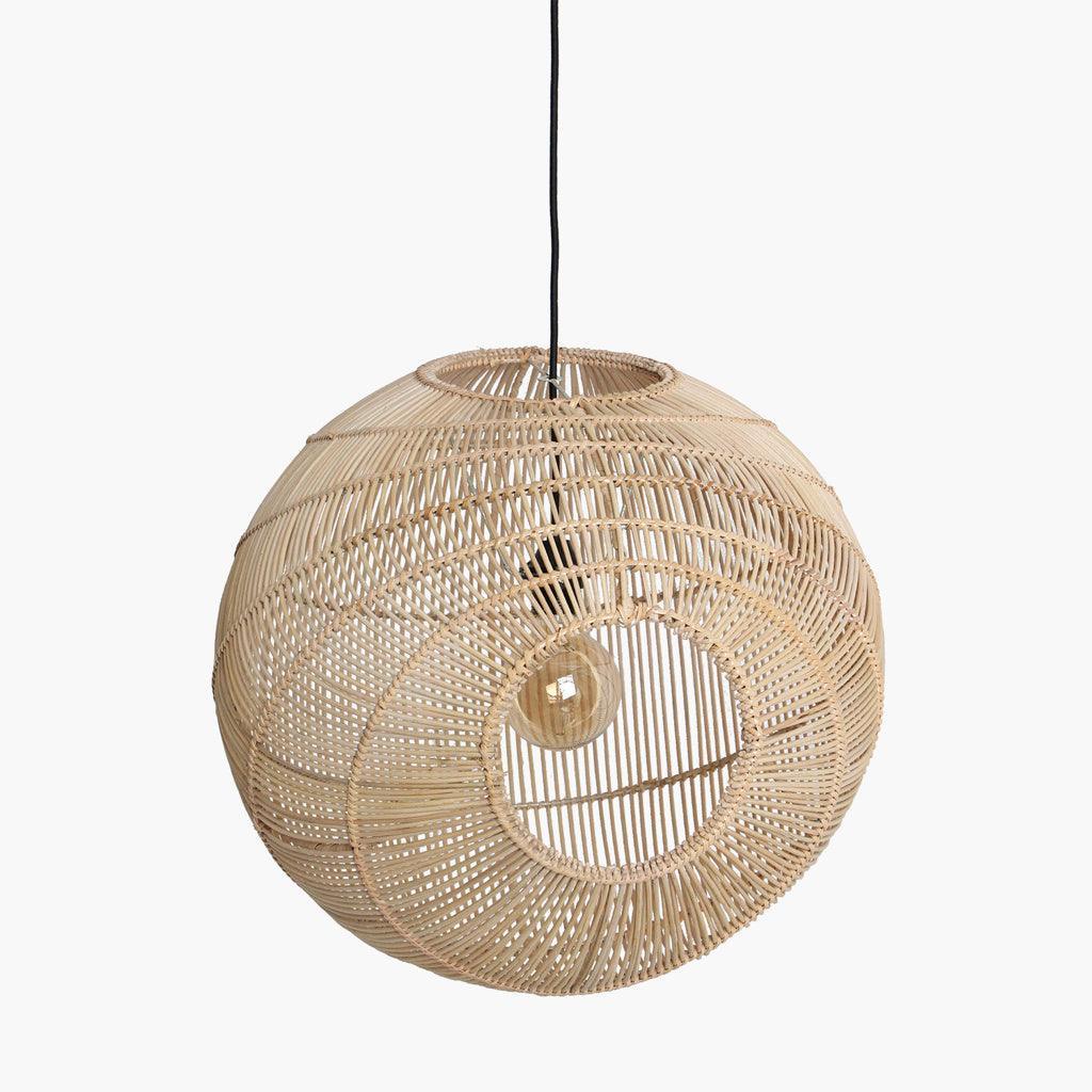 livinglovely.nl - Raw Materials Hanglamp Luna Sphere Natural - Hanglamp - Raw Materials - livinglovely.nl