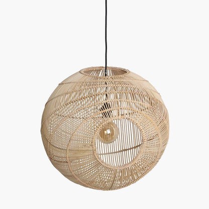 livinglovely.nl - Raw Materials Hanglamp Luna Sphere Natural - Hanglamp - Raw Materials - livinglovely.nl