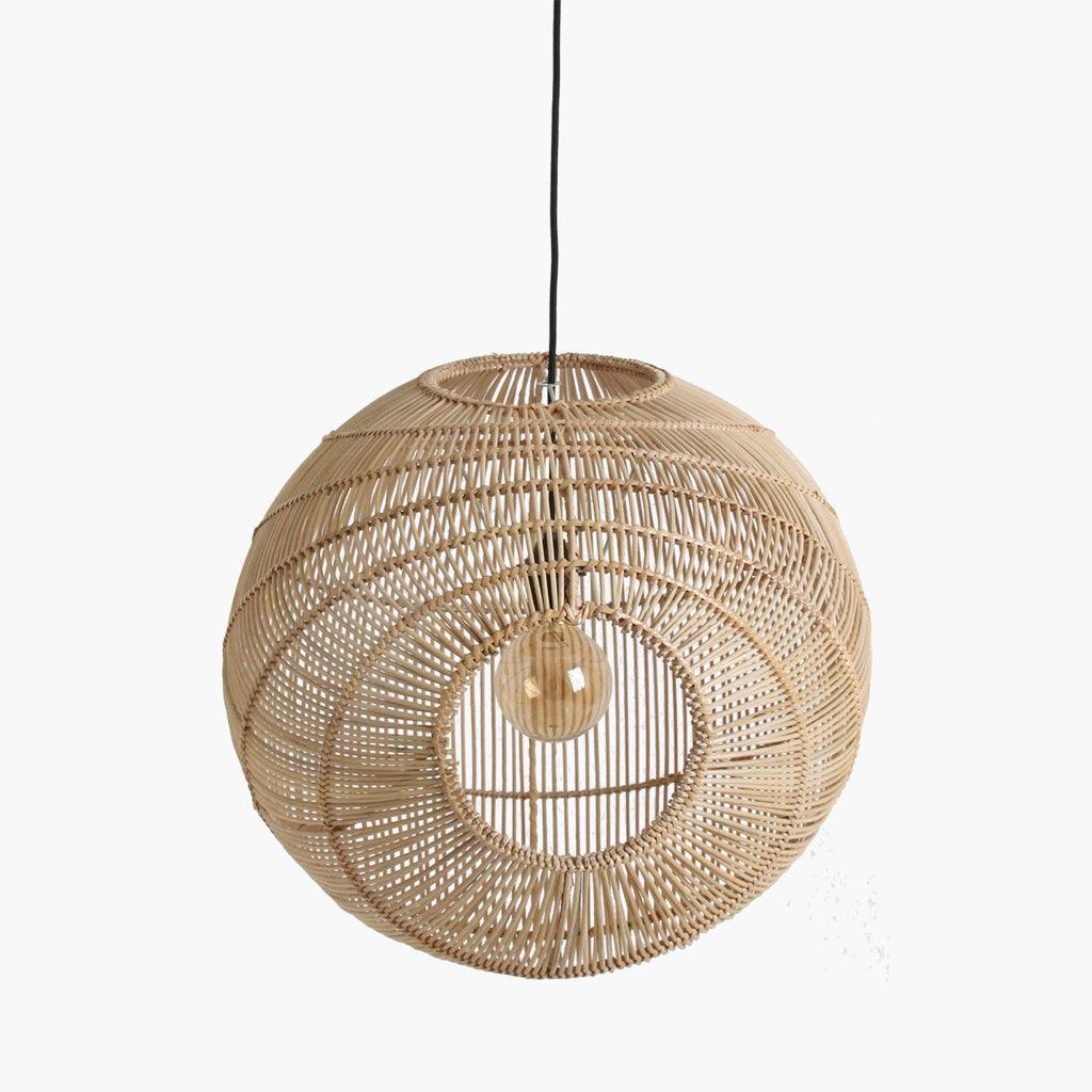 livinglovely.nl - Raw Materials Hanglamp Luna Sphere Natural - Hanglamp - Raw Materials - livinglovely.nl