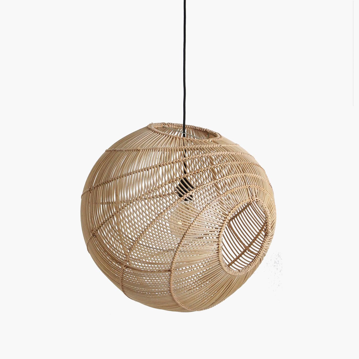 livinglovely.nl - Raw Materials Hanglamp Luna Sphere Natural - Hanglamp - Raw Materials - livinglovely.nl