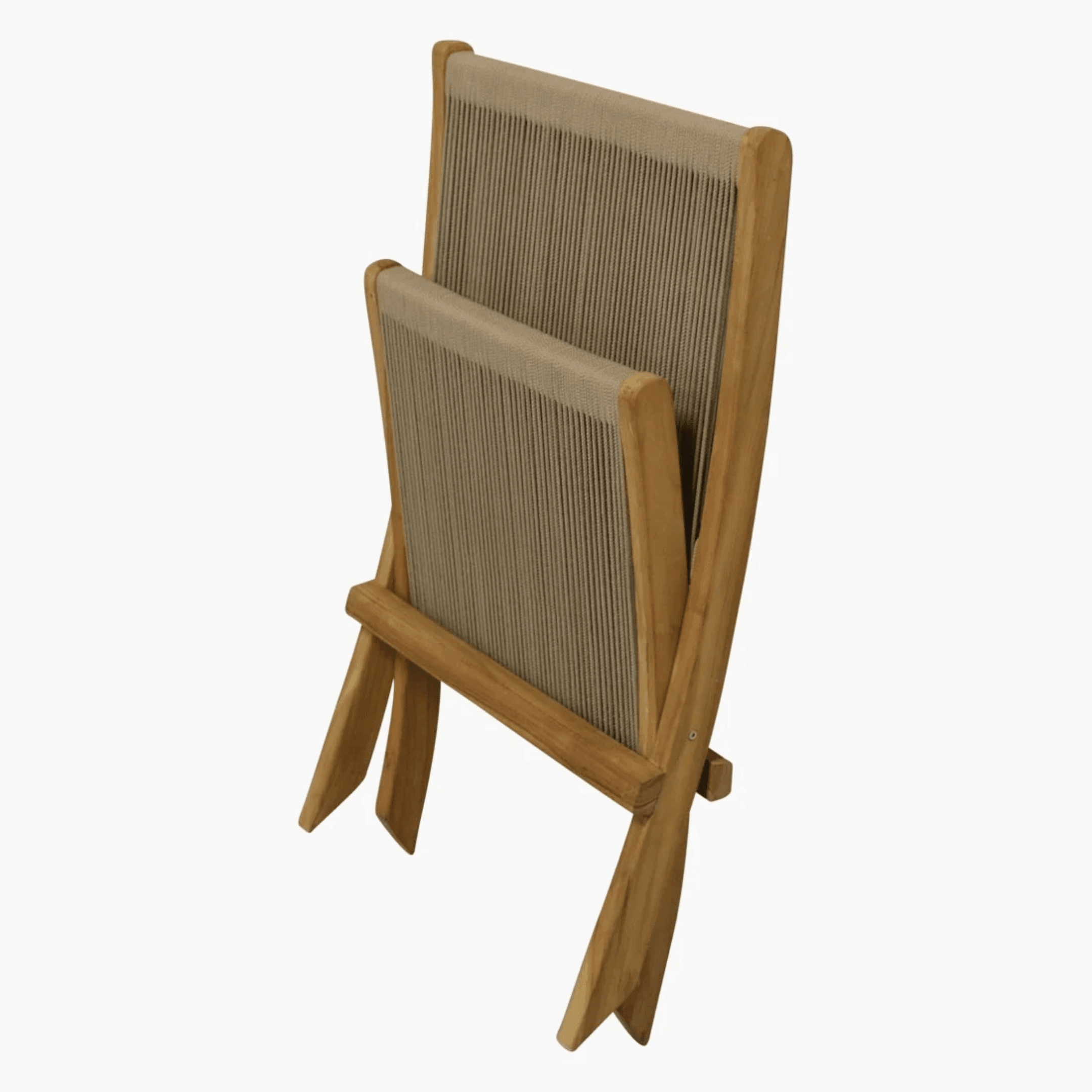 livinglovely.nl - Raw Materials Rope Folding Lounge Chair - Loungestoel - Raw Materials - livinglovely.nl