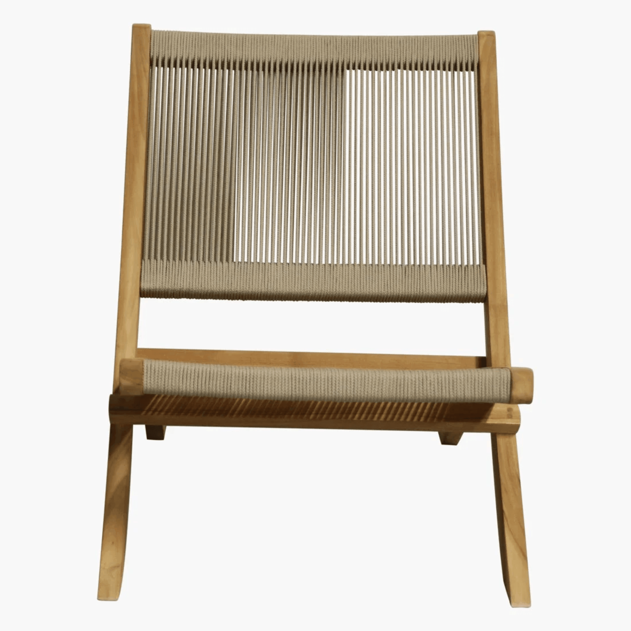 livinglovely.nl - Raw Materials Rope Folding Lounge Chair - Loungestoel - Raw Materials - livinglovely.nl