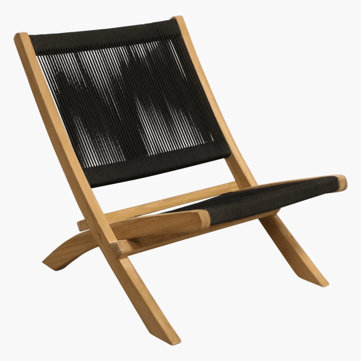 livinglovely.nl - Raw Materials Rope Folding Lounge Chair - Loungestoel - Raw Materials - livinglovely.nl