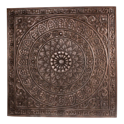 livinglovely.nl - Restin Brown MDF antique carved wall panel rect PTMD - Wandpaneel - PTMD - livinglovely.nl