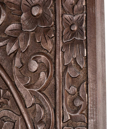 livinglovely.nl - Restin Brown MDF antique carved wall panel rect PTMD - Wandpaneel - PTMD - livinglovely.nl