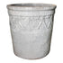 livinglovely.nl - Ribbel Wit Geglacuurde Keramiek Pot L PTMD - Pot - PTMD - livinglovely.nl