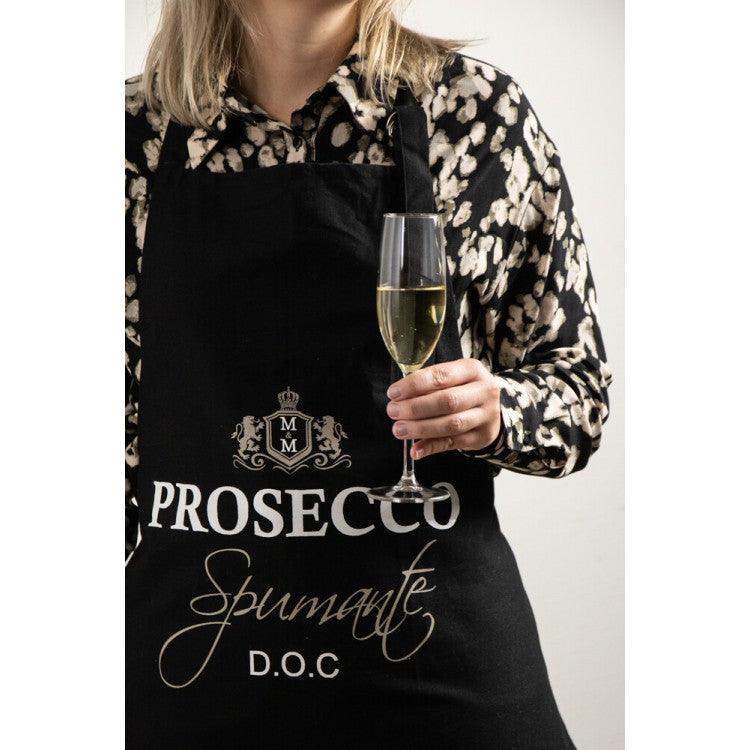 livinglovely.nl - Schort Wijn Prosecco 70x85cm - Keukenaccessoire - Mars &amp; More - livinglovely.nl