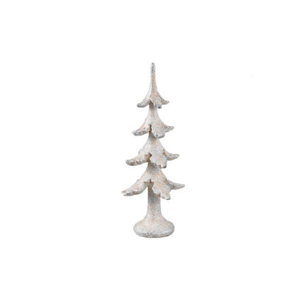 livinglovely.nl - Shefin Crème Cement Kerstboom Beeld Small PTMD - Beeld - PTMD - livinglovely.nl