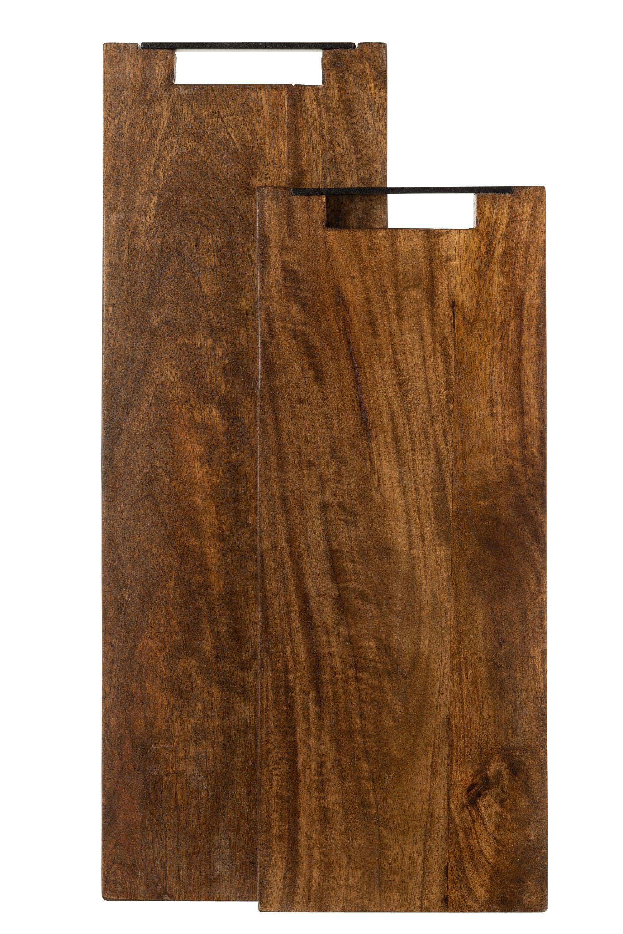 livinglovely.nl - Snijplank Lang Mango Hout Bruin Large - Snijplank - J-Line - livinglovely.nl