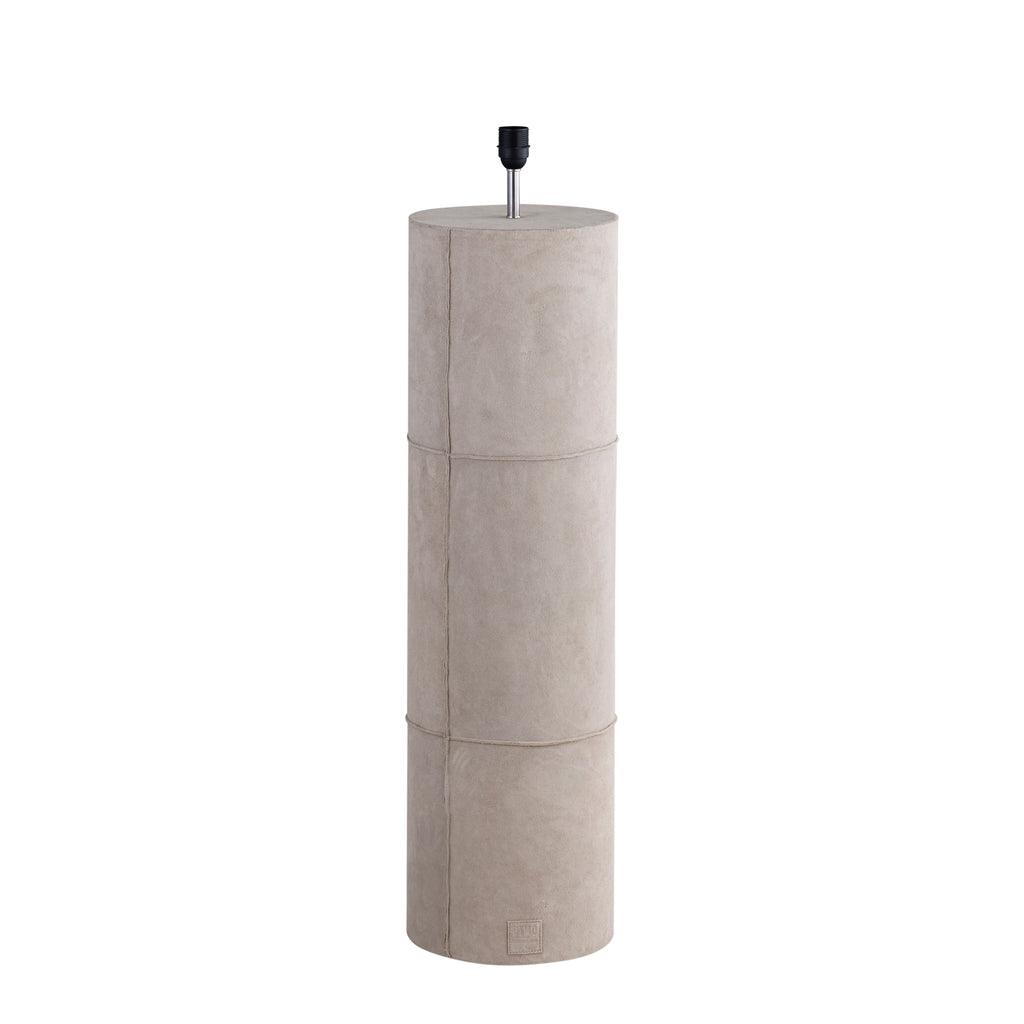 livinglovely.nl - Staandelamp Joanne - 45x45x150 cm - Suede - Beige PTMD - Vloerlamp - PTMD - livinglovely.nl