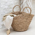 livinglovely.nl - Strandtas Kort Handvatten Jute Naturel - Tas - J-Line - livinglovely.nl