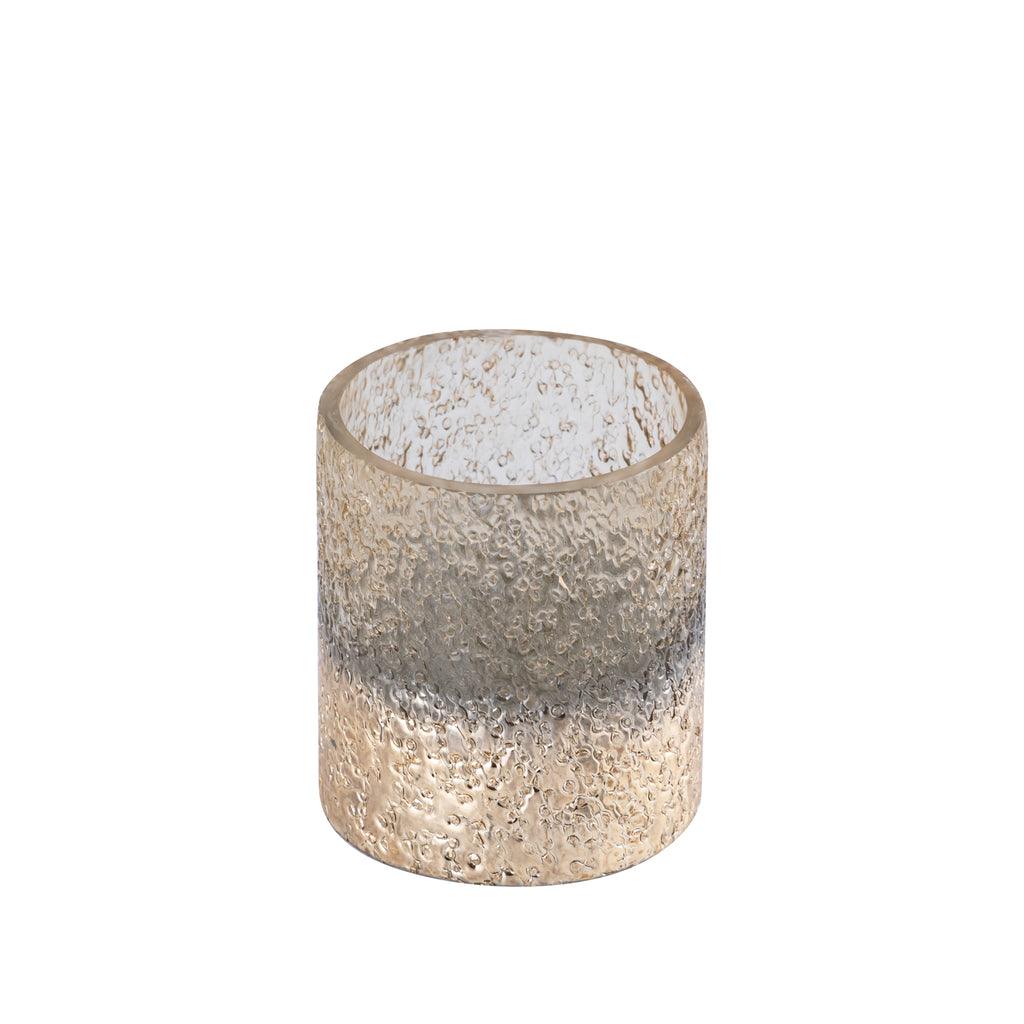 livinglovely.nl - Suzal Gold glass tealight half beads PTMD - Kaarshouder - PTMD - livinglovely.nl