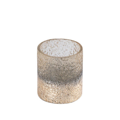 livinglovely.nl - Suzal Gold glass tealight half beads PTMD - Kaarshouder - PTMD - livinglovely.nl