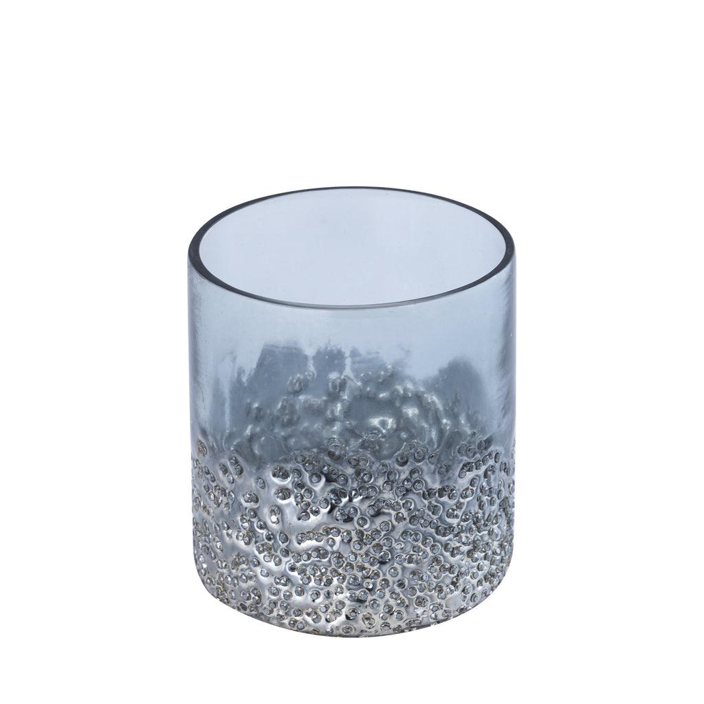 livinglovely.nl - Suzal Grey glass stormlight half beads S PTMD - Kaarshouder - PTMD - livinglovely.nl