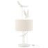 livinglovely.nl - Tafellamp Vogels Poly Wit/Beige - Tafellamp - J-Line - livinglovely.nl