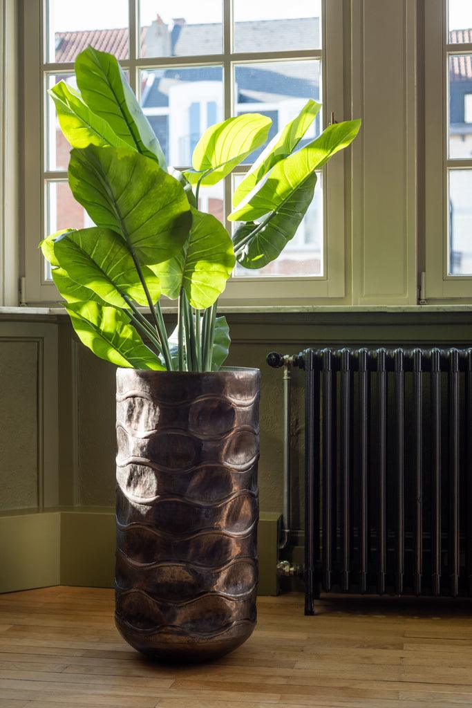 livinglovely.nl - Taro Wild In Pot Plastiek Groen Large - Kunstplant - J-Line - livinglovely.nl