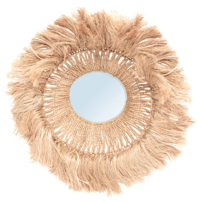 livinglovely.nl - The Abaca Solomon Mirror - Natural - Spiegel - Bazar Bizar - livinglovely.nl