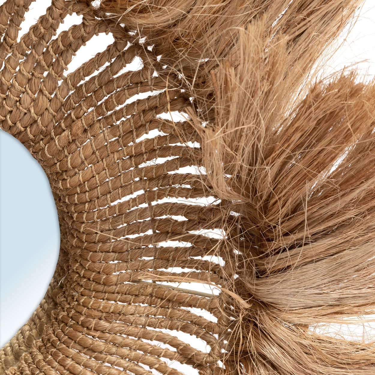 livinglovely.nl - The Abaca Solomon Mirror - Natural - Spiegel - Bazar Bizar - livinglovely.nl