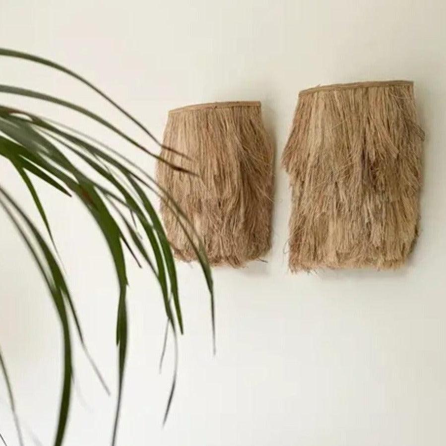 livinglovely.nl - The Abaca Wandlamp - Natural - S - Wandlamp - Bazar Bizar - livinglovely.nl